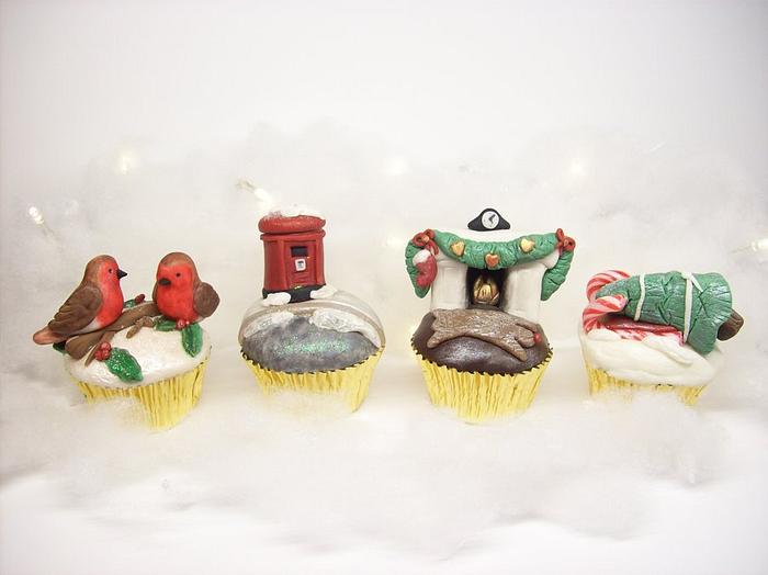 Vintage Christmas Cupcake Collection