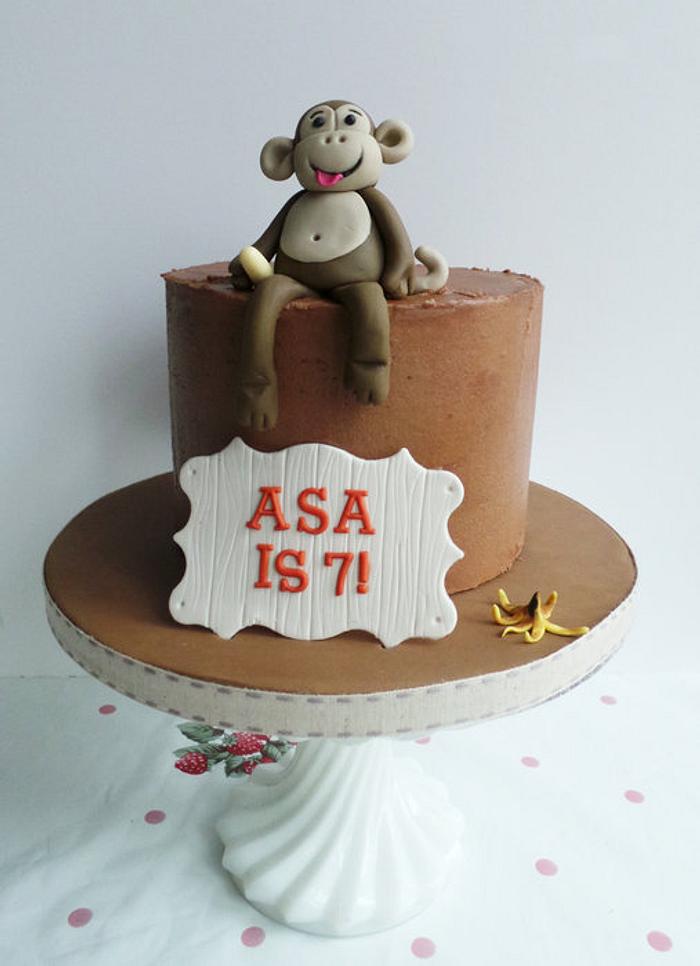 Chunky chocolate monkey cake!