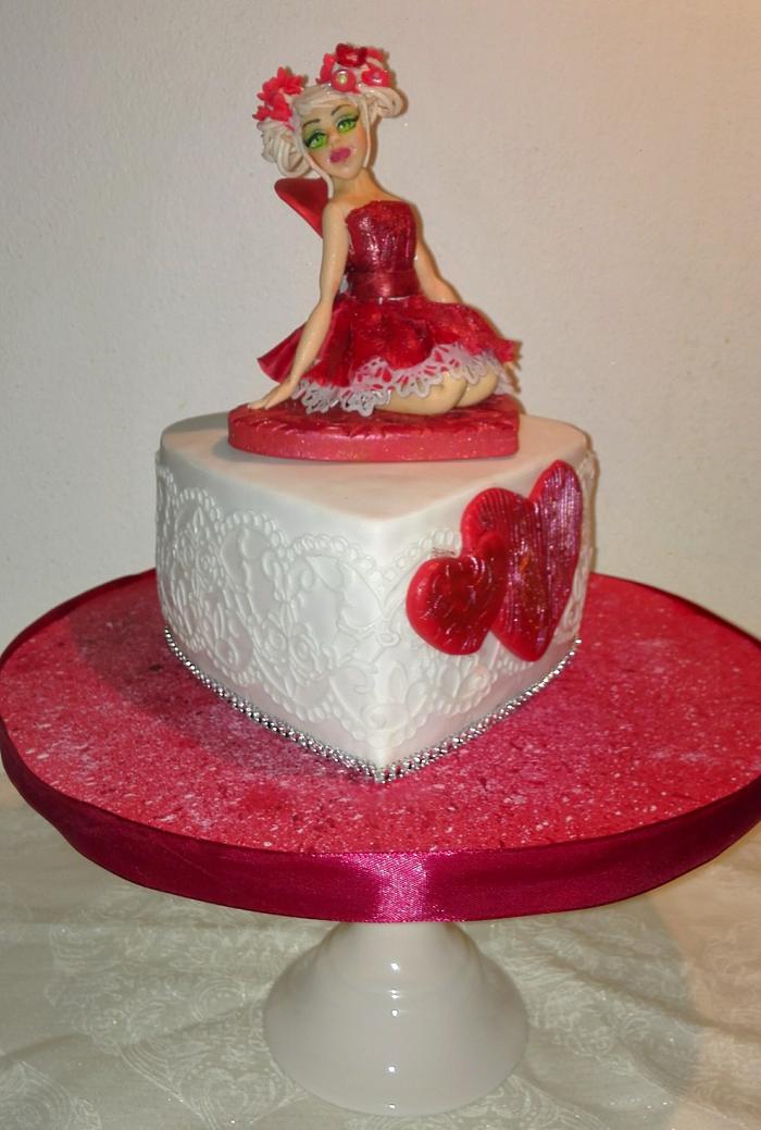 Valentin's day cake