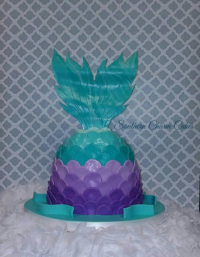 Mermaid Tail Smash Cake