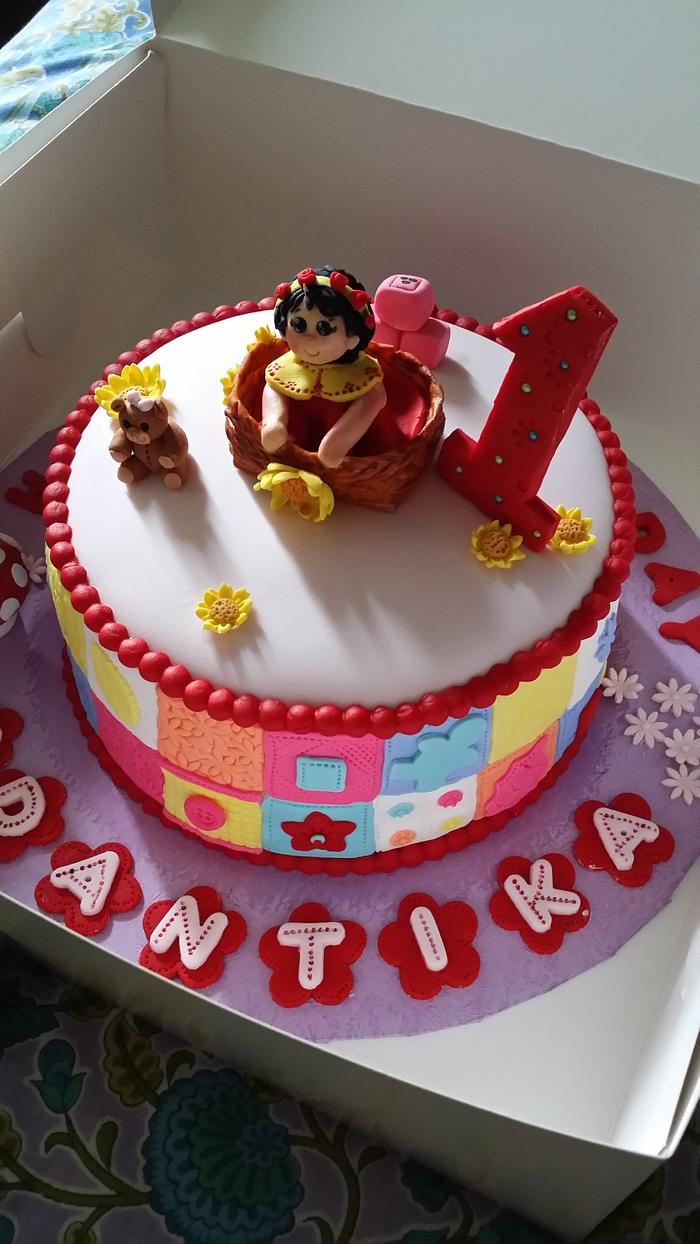 1st Birthday Cake...Patchwork