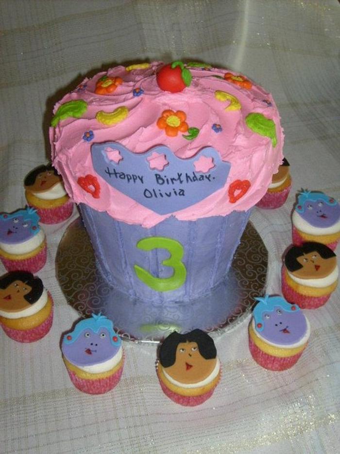 Giant Cupcake Birthday