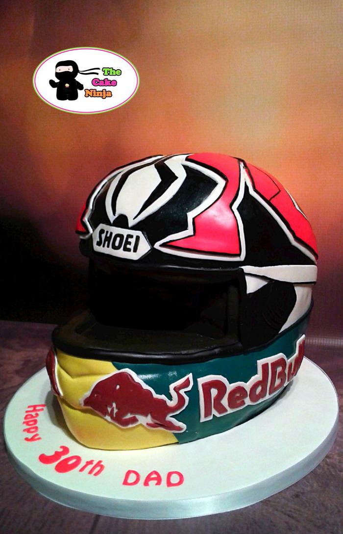 Motorbike Helmet Cake