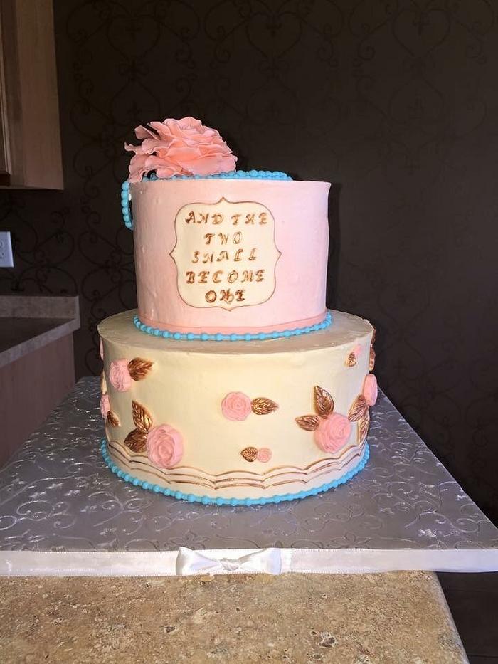 Engagement party cake