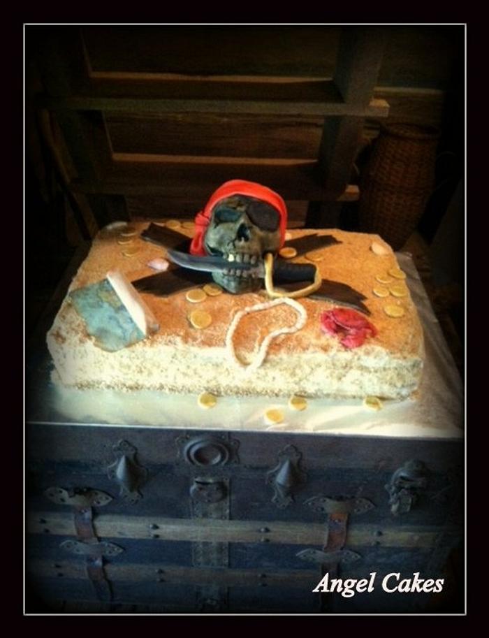 Pirate themed Groom's Cake