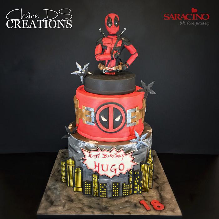 Chibi Deadpool Superhero Cartoon Cupcake Happy Birthday Marvel Edible – A  Birthday Place