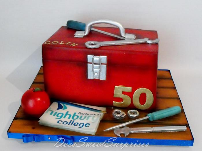 Tool Box cake for a College Lecturer