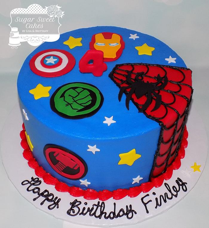 Avengers Cake - Pinkcakes.com
