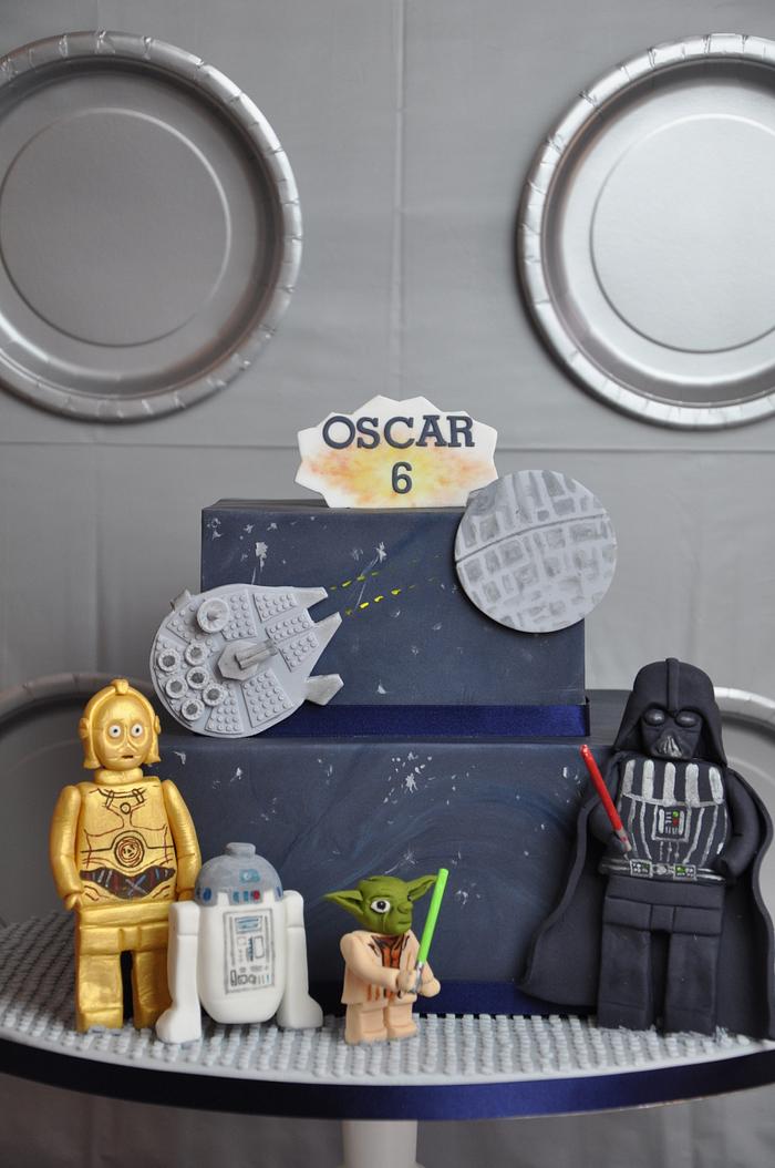 Lego Star Wars birthday cake