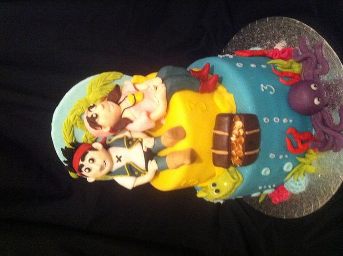 Jake and neverland cake 