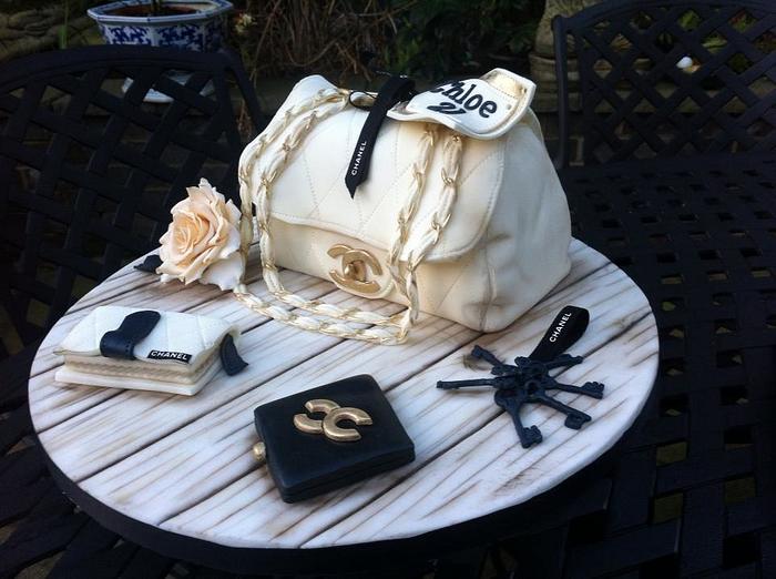 Chanel Bag and accessories - Decorated Cake by - CakesDecor