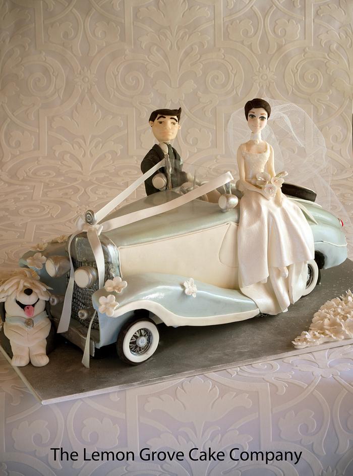 Vintage Car Wedding Cake.