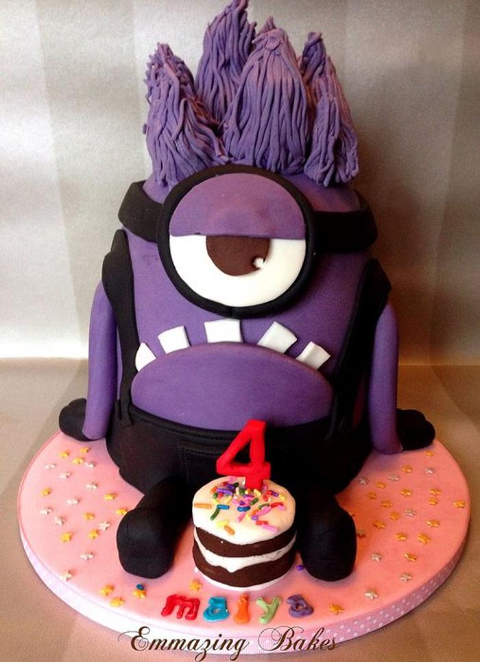 evil minion cake pops