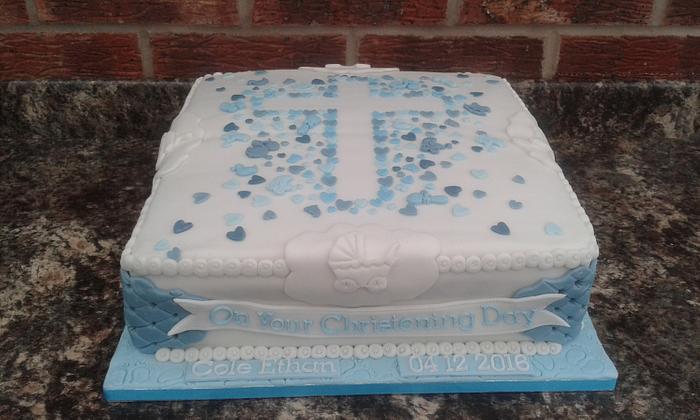 Boy Baptism Cake | This one was made for a little boys bapti… | Flickr