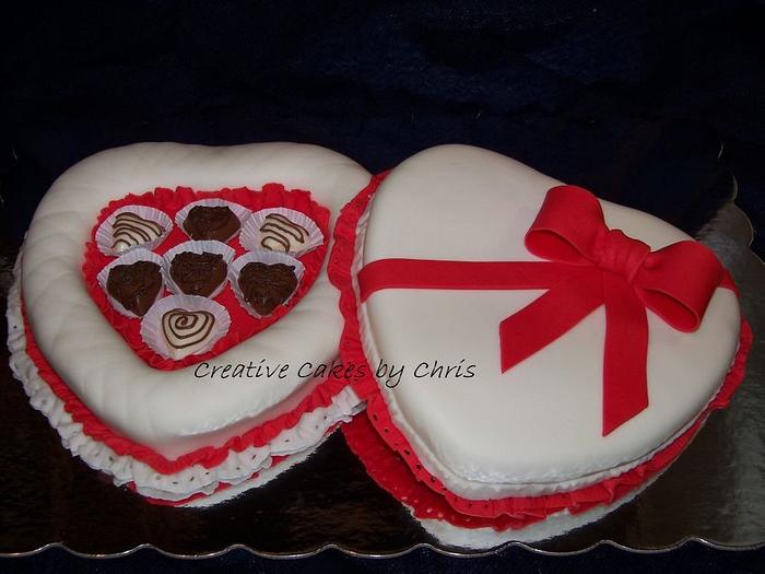 Valentine's Day Candy Box Cake