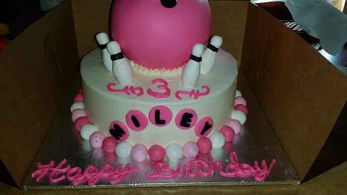 Bowling Birthday Cake