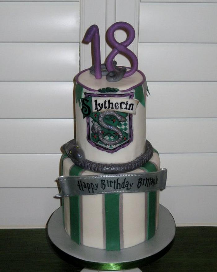 Slytherin birthday cake