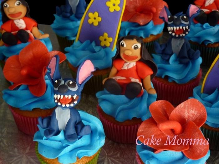 Lilo and Stitch Cupcakes