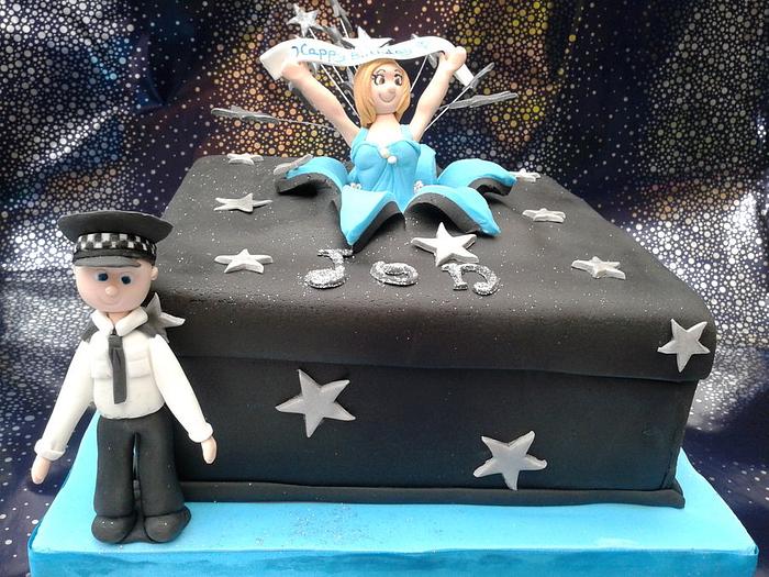 birthday cake for a policeman