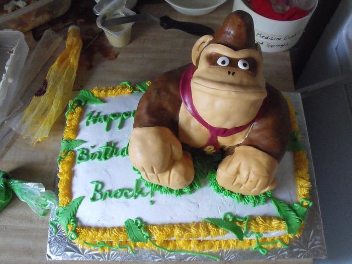Donkey Kong Birthday Cake