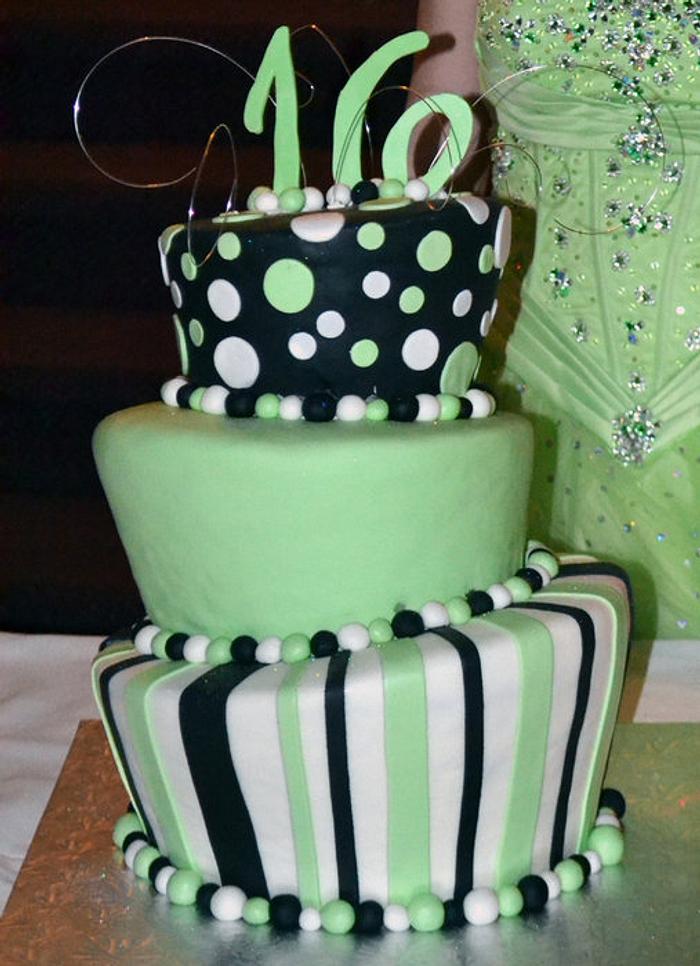 My first sweet 16 topsy turvy