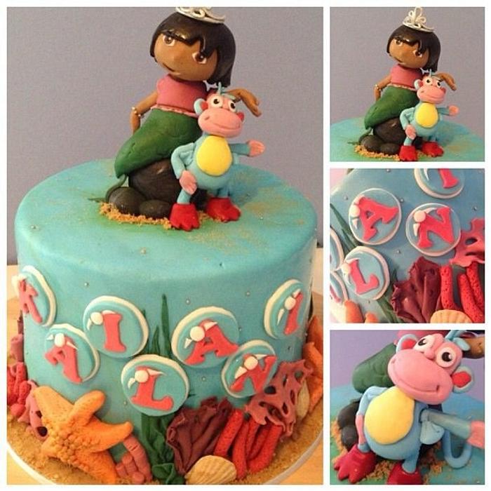Mermaid Dora cake