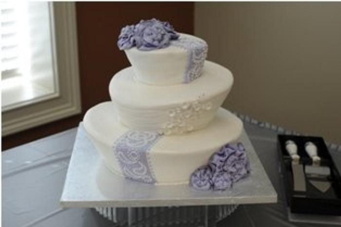Whimsical Topsy Turvy Wedding Cake