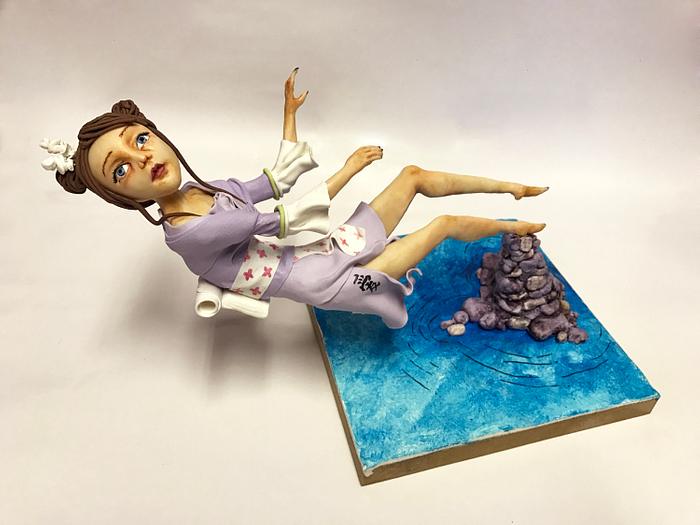 Flying Girl Figurine