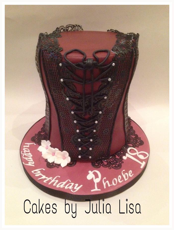 corset cake, lingerie cake, stripper cake, stripdance cake, strip dance cake,  stripper pole cake, pole dance