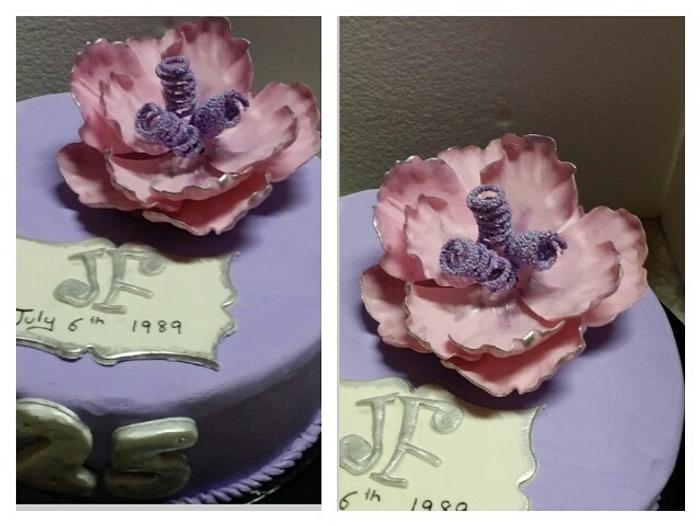 a fantasy flower cake