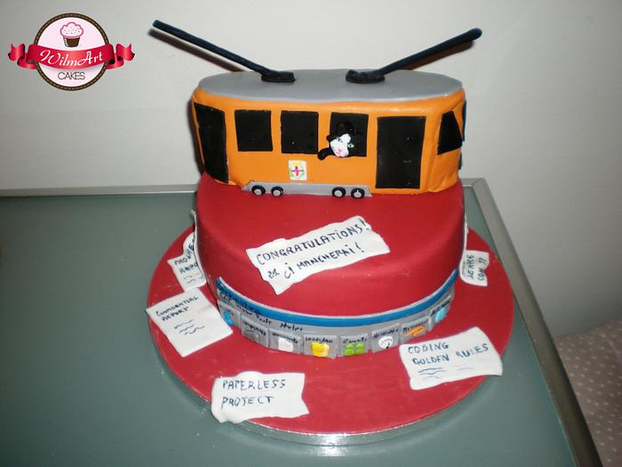 Tram Cake Topper - Etsy UK