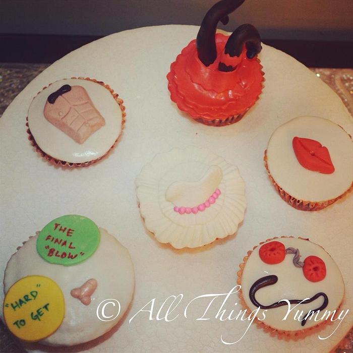 Bachelorette party cupcakes!!