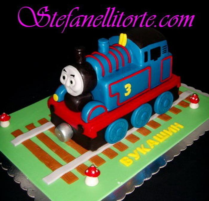 Thomas the train 3D cake