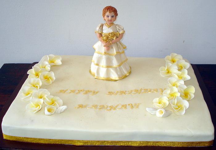 1st birthday cake for a little girl