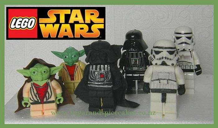 Lego Star Wars Cake Toppers - May the Force be with your fondant!