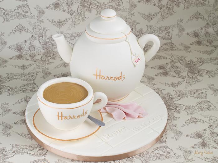 A cup of tea at Harrods
