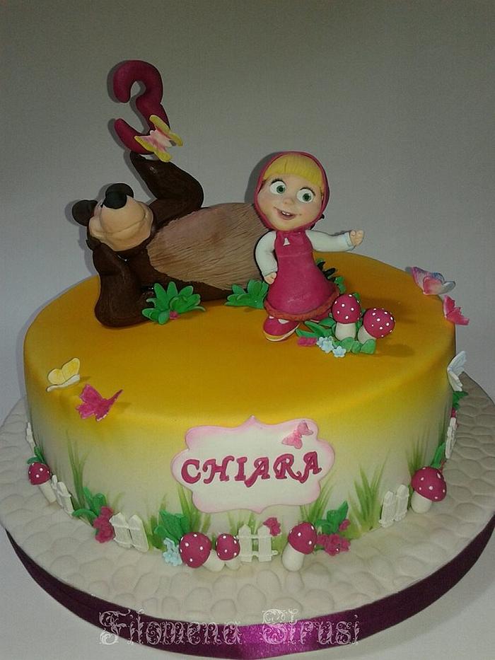 Masha and bear cake