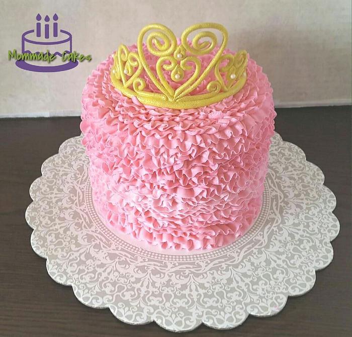 Frilly princess cake