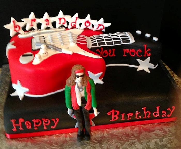 Aerosmith Rockin' Birthday Cake