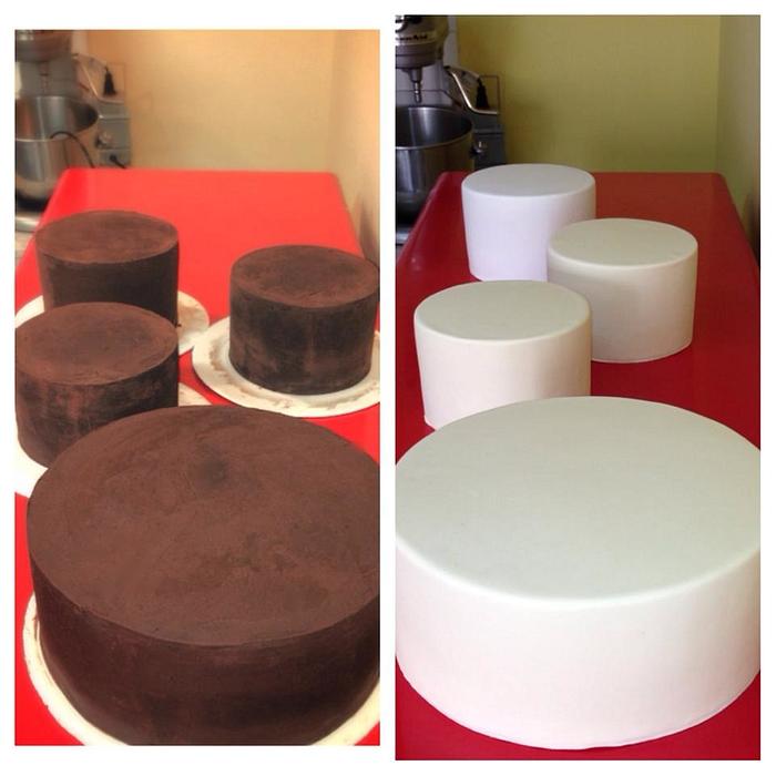 Before and after cakes!