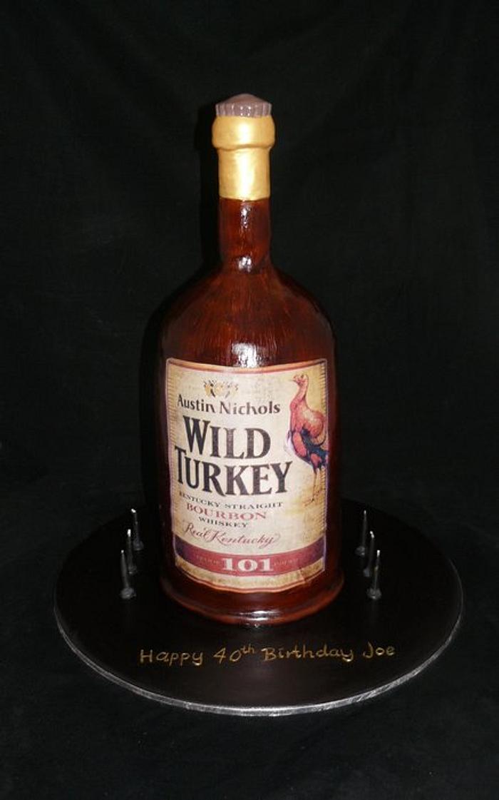 3d wild turkey bottle