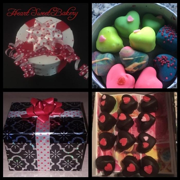Valentine Hearts chocolate bonbons