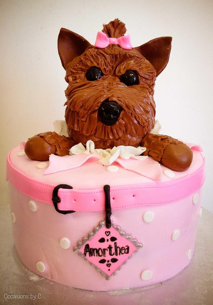 Brown Puppy Cupcake Cake - Grandma's Country Oven Bake Shoppe