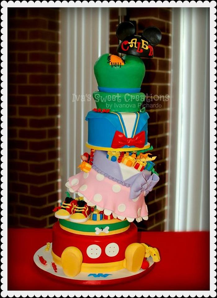 Mickey and Friends Baby Shower Cake