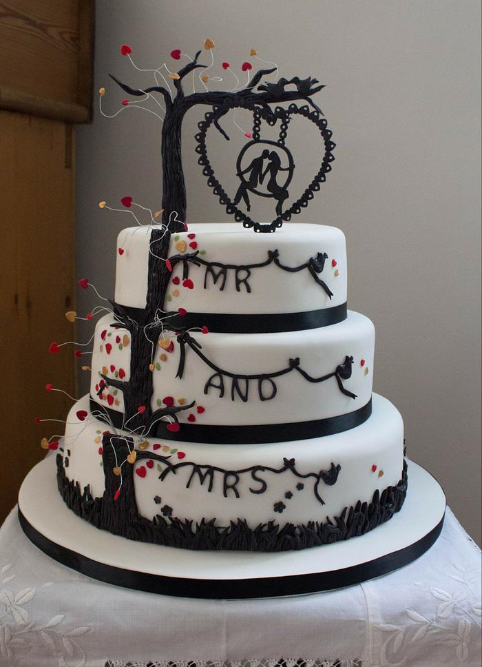 Rob Ryan inspired wedding cake
