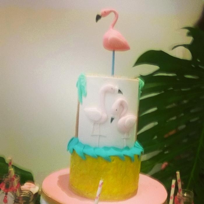 flamingo cakes