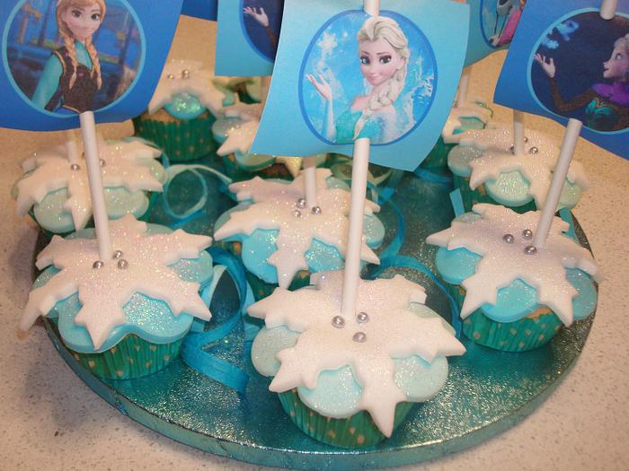 Cupcakes Reine des neiges