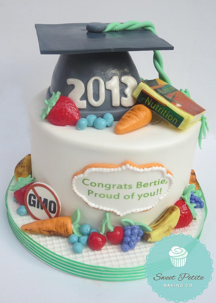 Nutritionist Graduation Cake