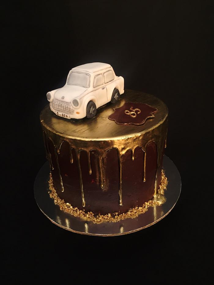 Trabant car cake