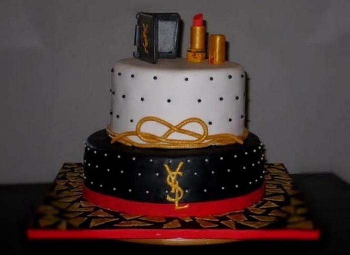 Yves Saint Lauret fashion cake